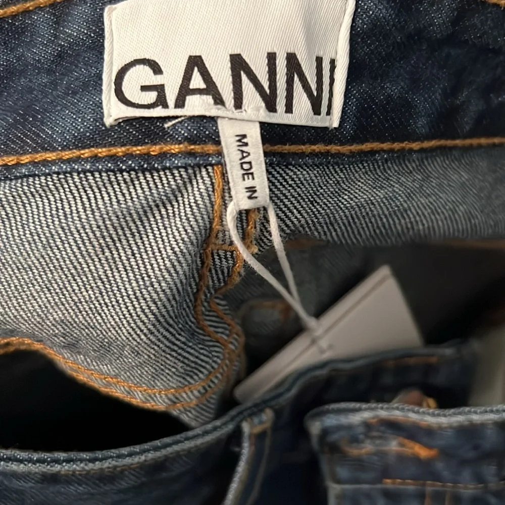 Ganni Betzy Slim Flare High Rise Full Length Jeans | Size 25
